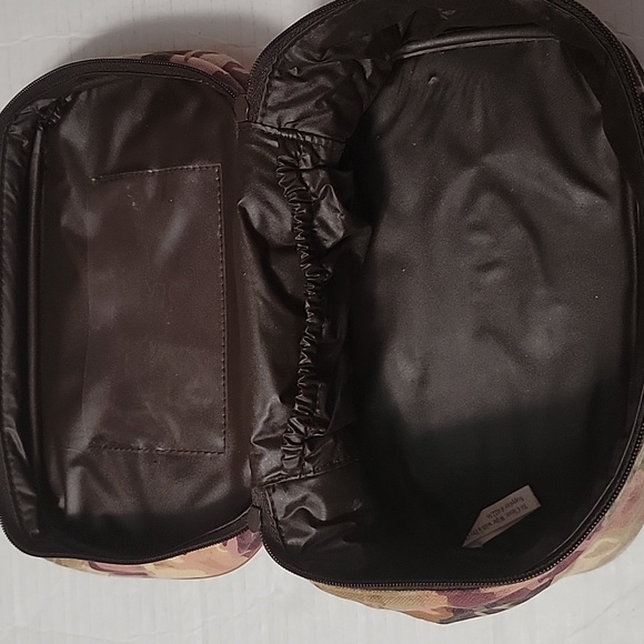 Avon Floral vintage Makeup Bag with Bamboo Handle GVC - Picture 6 of 8